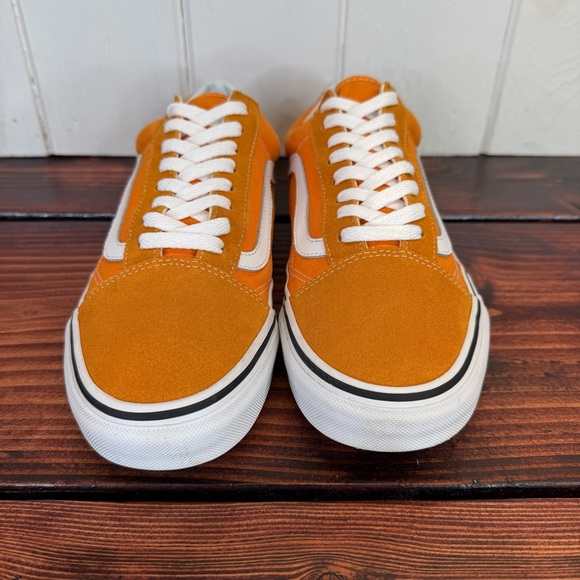 Vans Old Skool Orange Canvas & Suede Sneakers Men’s 10 - Picture 3 of 9
